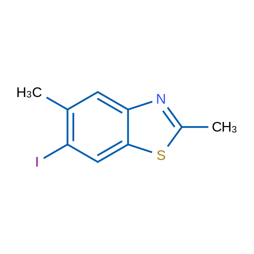 6-Iodo-2,5-dimethylbenzo[d]thiazole 1g