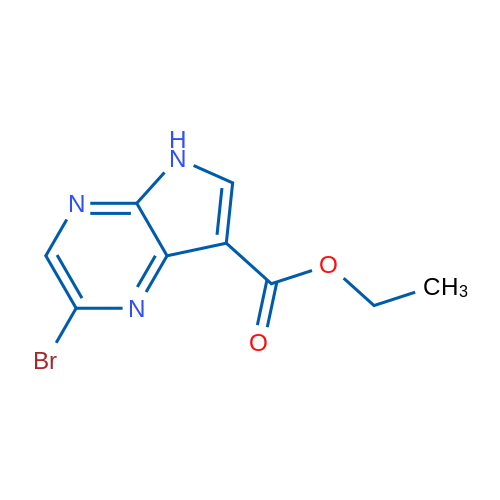 Ethyl 2-bromo-5H-pyrrolo[2,3-b]pyrazine-7-carboxylate 1g