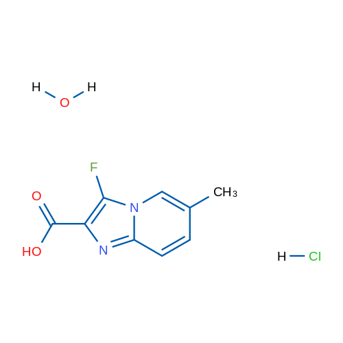 3-Fluoro-6-methylimidazo[1,2-a]pyridine-2-carboxylic acid hydrochloride hydrate 5g