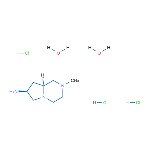 (7S,8AS)-2-methyloctahydropyrrolo[1,2-a]pyrazin-7-amine trihydrochloride dihydrate 1g