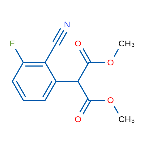 Dimethyl 2-(2-cyano-3-fluorophenyl)malonate 1g