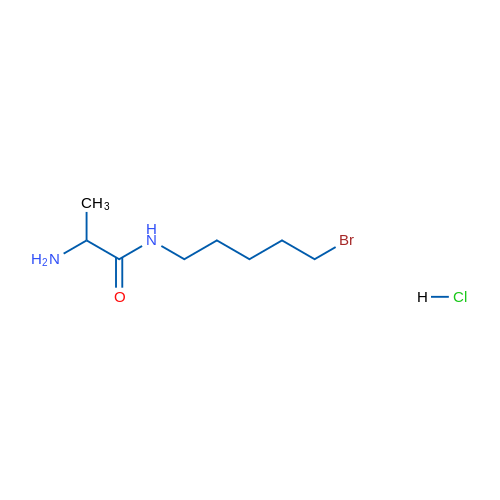 2-Amino-N-(5-bromopentyl)propanamide hydrochloride 1g
