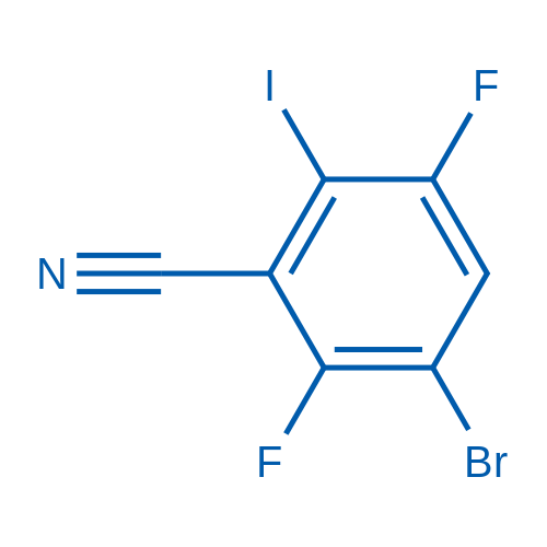 3-bromo-2,5-difluoro-6-iodobenzonitrile 1g