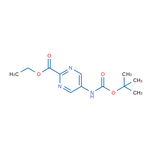 Ethyl 5-((tert-butoxycarbonyl)amino)pyrimidine-2-carboxylate 1g
