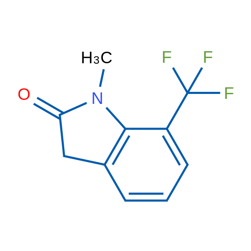 1-Methyl-7-(trifluoromethyl)indolin-2-one 1g