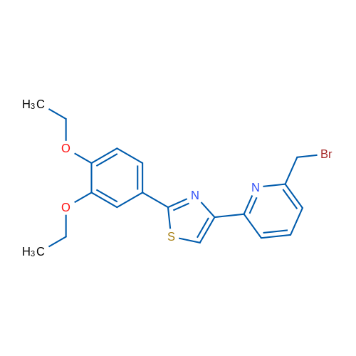 4-(6-(Bromomethyl)pyridin-2-yl)-2-(3,4-diethoxyphenyl)thiazole 1g