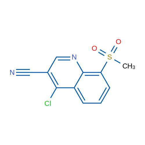 4-Chloro-8-(methylsulfonyl)quinoline-3-carbonitrile 1g