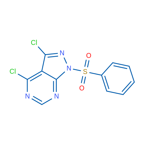 3,4-Dichloro-1-(phenylsulfonyl)-1H-pyrazolo[3,4-d]pyrimidine 1g