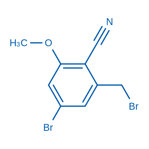 4-bromo-2-(bromomethyl)-6-methoxybenzonitrile 1g