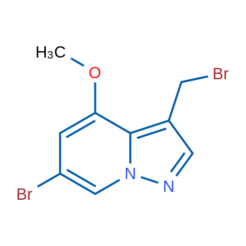 6-Bromo-3-(bromomethyl)-4-methoxypyrazolo[1,5-a]pyridine 1g