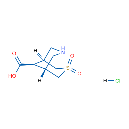 (1R,5S,9s)-3-Thia-7-azabicyclo[3.3.1]nonane-9-carboxylic acid 3,3-dioxide hydrochloride 250mg