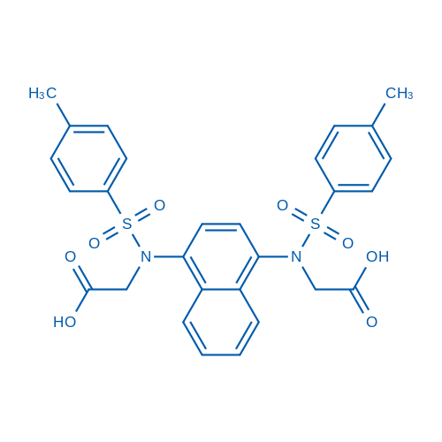 [{4-[Carboxymethyl-(toluene-4-sulfonyl)-amino]-naphthalen-1-yl}-(toluene-4-sulfonyl)-amino]-acetic acid 1g