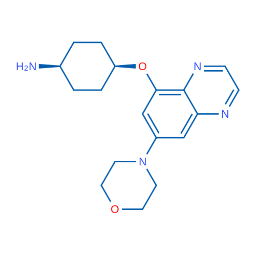 (1s,4s)-4-(6-morpholinoquinoxalin-8-yloxy)cyclohexanamine 1g