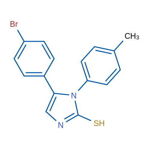 5-(4-bromophenyl)-1-(4-methylphenyl)-1H-imidazole-2-thiol 1g