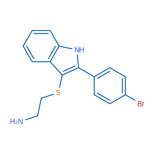 (2-{[2-(4-Bromophenyl)-1H-indol-3-yl]thio}ethyl)amine 1g