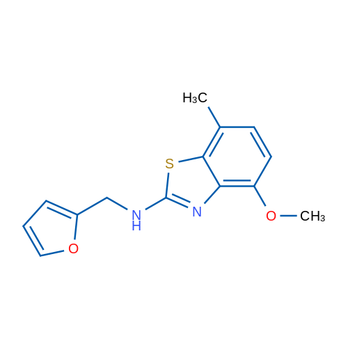 N-(2-furylmethyl)-4-methoxy-7-methyl-1,3-benzothiazol-2-amine 1g