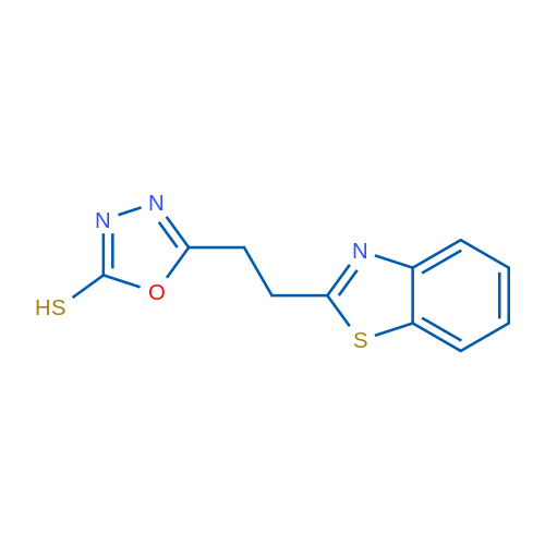 5-[2-(1,3-benzothiazol-2-yl)ethyl]-1,3,4-oxadiazole-2-thiol 1g
