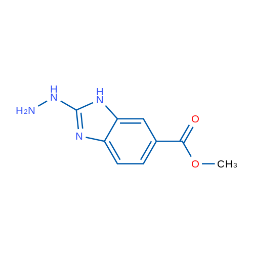 2-Hydrazino-3H-benzoimidazole-5-carboxylic acid methyl ester 1g