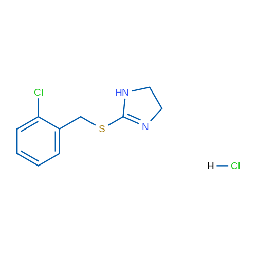 2-[(2-chlorobenzyl)thio]-4,5-dihydro-1H-imidazole hydrochloride 1g