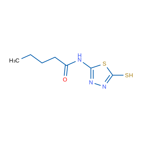 {N}-(5-mercapto-1,3,4-thiadiazol-2-yl)pentanamide 1g