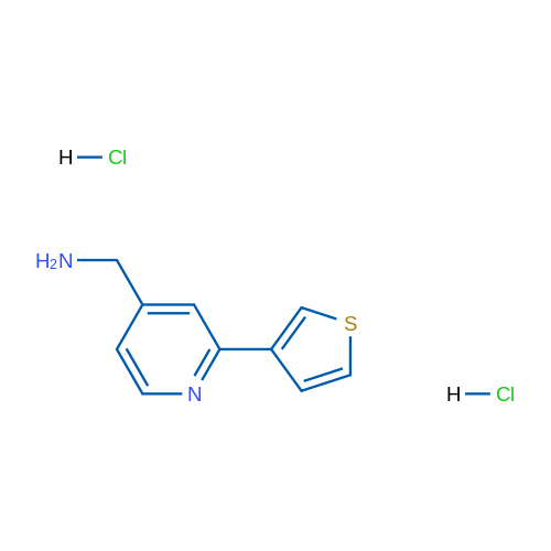 [2-(thiophen-3-yl)pyridin-4-yl]methanamine dihydrochloride 1g