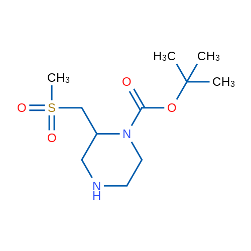 2-Methanesulfonylmethyl-piperazine-1-carboxylic acid tert-butyl ester 1g
