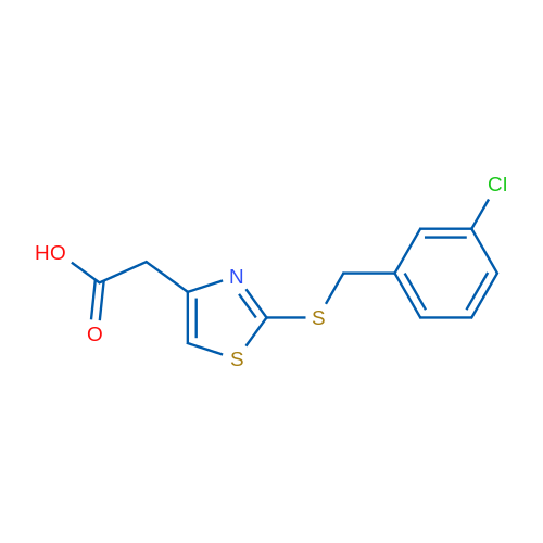 {2-[(3-chlorobenzyl)thio]-1,3-thiazol-4-yl}acetic acid 1g