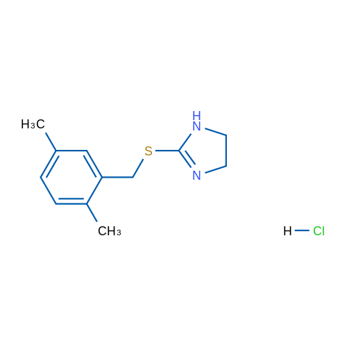 2-[(2,5-dimethylbenzyl)thio]-4,5-dihydro-1H-imidazole hydrochloride 1g