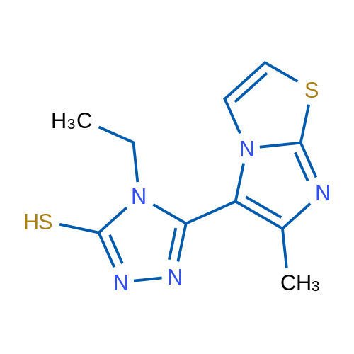 4-ethyl-5-(6-methylimidazo[2,1-b][1,3]thiazol-5-yl)-4H-1,2,4-triazole-3-thiol 1g