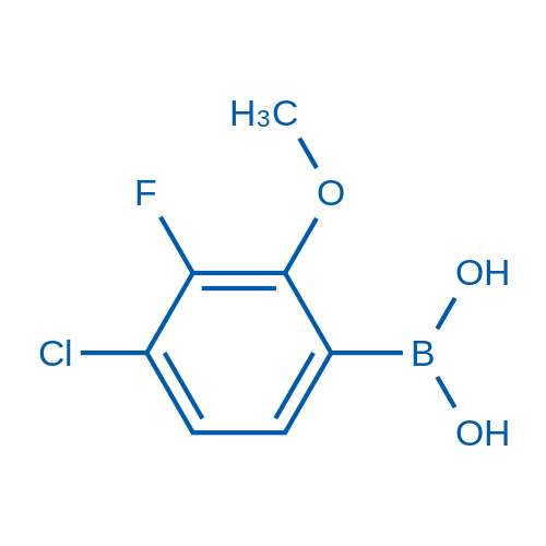 4-Chloro-3-fluoro-2-methoxyphenylboronic acid 1g