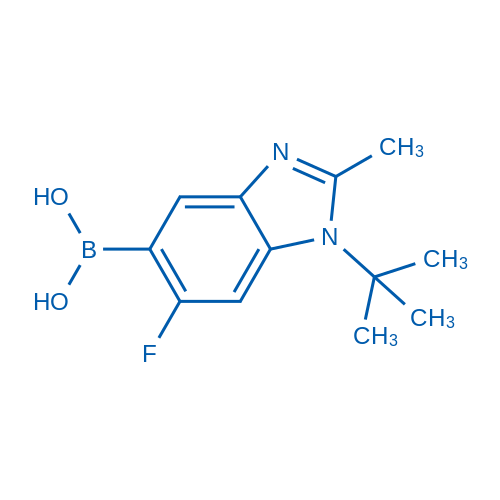 (1-(tert-Butyl)-6-fluoro-2-methyl-1H-benzo[d]imidazol-5-yl)boronic acid 1g