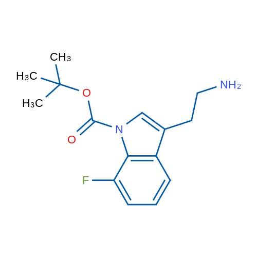 TERT-BUTYL 3-(2-AMINOETHYL)-7-FLUORO-1H-INDOLE-1-CARBOXYLATE 1g