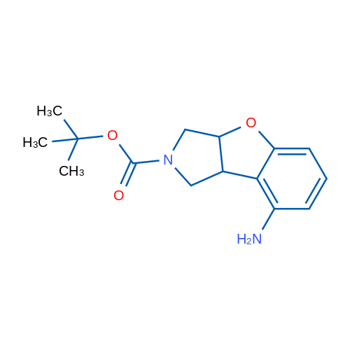 TERT-BUTYL 8-AMINO-3,3A-DIHYDRO-1H-BENZOFURO[2,3-C]PYRROLE-2(8BH)-CARBOXYLATE 1g
