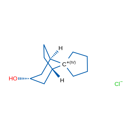 (1R,3R,5S)-3-HYDROXYSPIRO[BICYCLO[3.2.1]OCTANE-8,1'-PYRROLIDIN]-1'-IUM CHLORIDE 1g