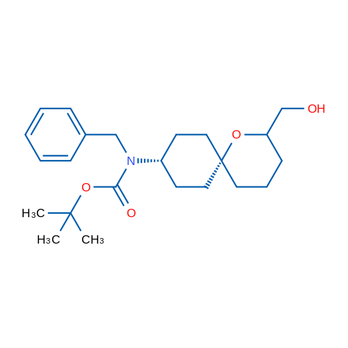 TERT-BUTYL BENZYL((6S,9R)-2-(HYDROXYMETHYL)-1-OXASPIRO[5.5]UNDECAN-9-YL)CARBAMATE 1g