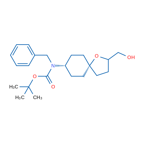 TERT-BUTYL BENZYL((5S,8S)-2-(HYDROXYMETHYL)-1-OXASPIRO[4.5]DECAN-8-YL)CARBAMATE 1g