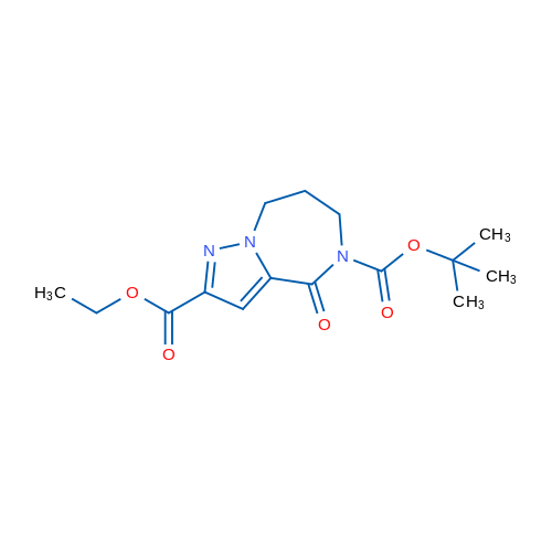 5-TERT-BUTYL 2-ETHYL 4-OXO-7,8-DIHYDRO-4H-PYRAZOLO[1,5-A][1,4]DIAZEPINE-2,5(6H)-DICARBOXYLATE 1g