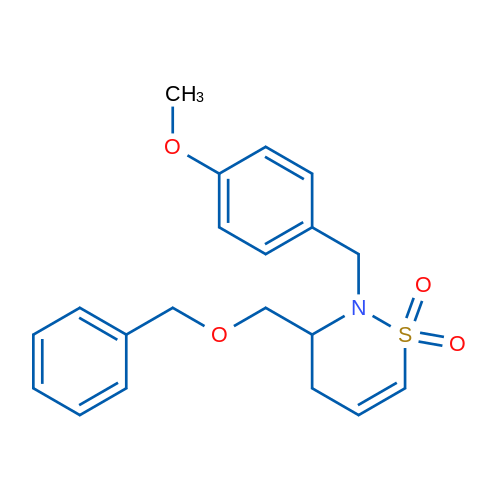 3-((BENZYLOXY)METHYL)-2-(4-METHOXYBENZYL)-3,4-DIHYDRO-2H-1,2-THIAZINE1,1-DIOXIDE 1g