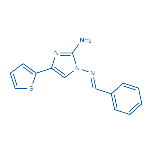 (1E)-N1-(Phenylmethylidene)-4-(thiophen-2-yl)-1H-imidazole-1,2-diamine 1g