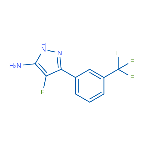 4-Fluoro-3-[3-(trifluoromethyl)phenyl]-1H-pyrazol-5-amine 1g