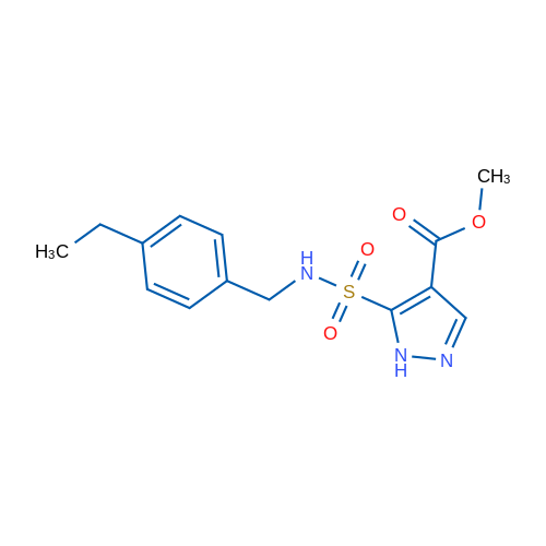 Methyl 5-{[(4-ethylphenyl)methyl]sulfamoyl}-1H-pyrazole-4-carboxylate 1g