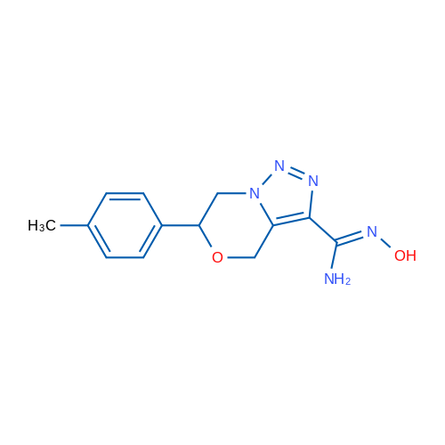 (Z)-N'-Hydroxy-6-(4-methylphenyl)-4H,6H,7H-[1,2,3]triazolo[4,3-c][1,4]oxazine-3-carboximidamide 1g
