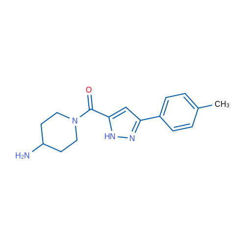 1-[3-(4-Methylphenyl)-1H-pyrazole-5-carbonyl]piperidin-4-amine 1g
