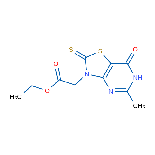 Ethyl 2-{5-methyl-7-oxo-2-sulfanylidene-2H,3H,6H,7H-[1,3]thiazolo[4,5-d]pyrimidin-3-yl}acetate 1g