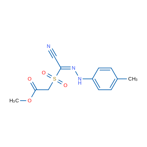 Methyl 2-[(1Z)-cyano[2-(4-methylphenyl)hydrazin-1-ylidene]methanesulfonyl]acetate 1g