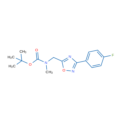 tert-Butyl N-{[3-(4-fluorophenyl)-1,2,4-oxadiazol-5-yl]methyl}-N-methylcarbamate 1g