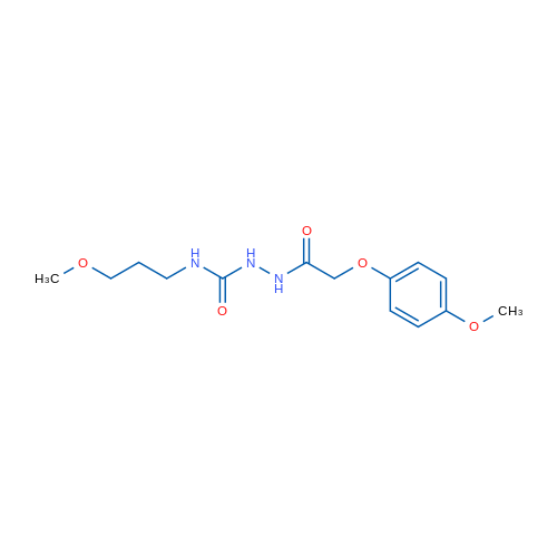 2-(4-Methoxyphenoxy)-N-{[(3-methoxypropyl)carbamoyl]amino}acetamide 1g