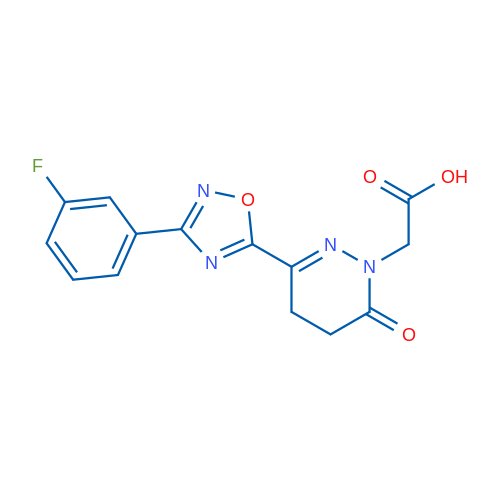 2-{3-[3-(3-fluorophenyl)-1,2,4-oxadiazol-5-yl]-6-oxo-1,4,5,6-tetrahydropyridazin-1-yl}acetic acid 1g