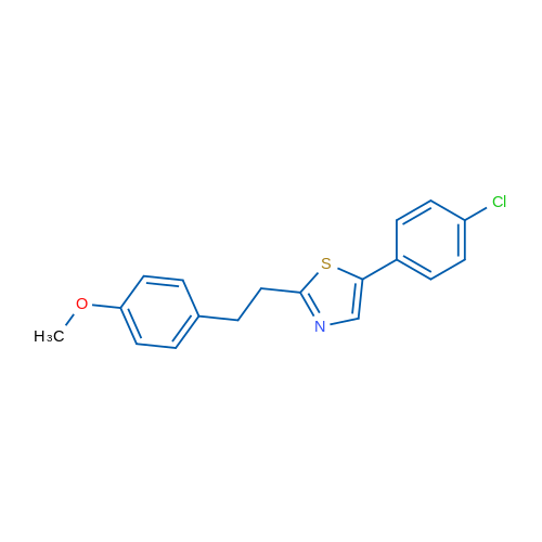5-(4-Chlorophenyl)-2-[2-(4-methoxyphenyl)ethyl]-1,3-thiazole 1g