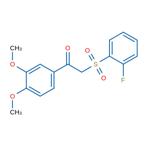 1-(3,4-Dimethoxyphenyl)-2-(2-fluorobenzenesulfonyl)ethan-1-one 1g